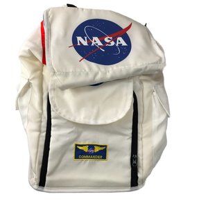 NASA White Backpack by AEROMAX.  Youth. Kid. Costume.